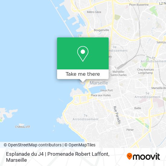Mapa Esplanade du J4 | Promenade Robert Laffont