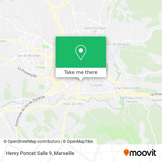 Henry Poncet Salle 9 map