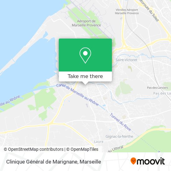 Mapa Clinique Général de Marignane