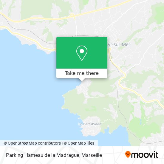 Parking Hameau de la Madrague map