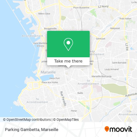 Parking Gambetta map