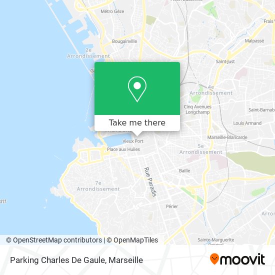 Mapa Parking Charles De Gaule