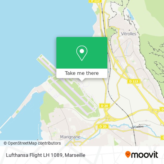 Mapa Lufthansa Flight LH 1089