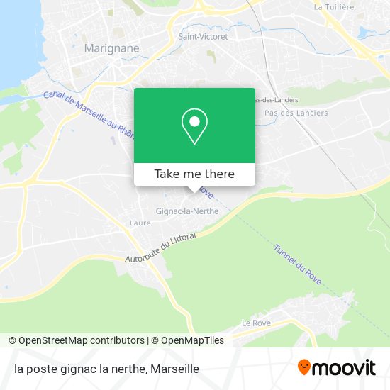la poste gignac la nerthe map