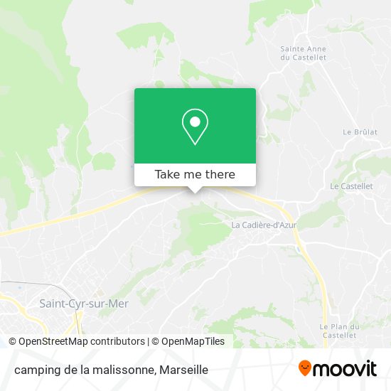 camping de la malissonne map