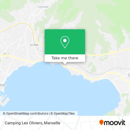 Camping Les Oliviers map