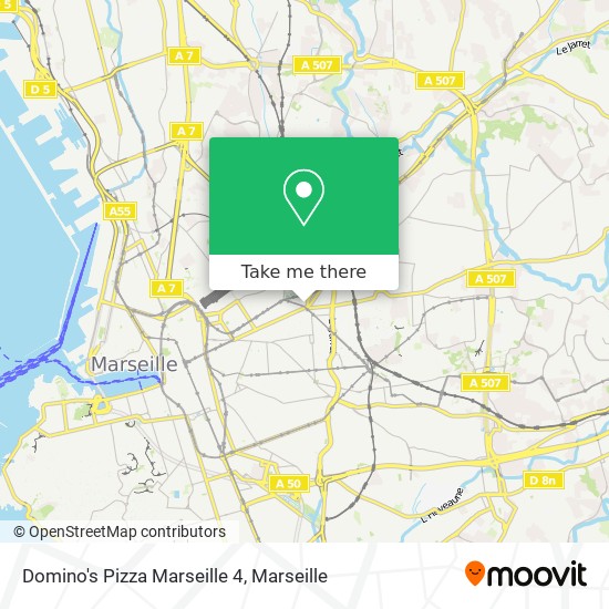 Domino's Pizza Marseille 4 map