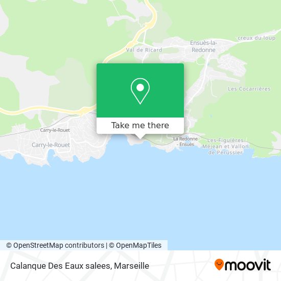 Calanque Des Eaux salees map