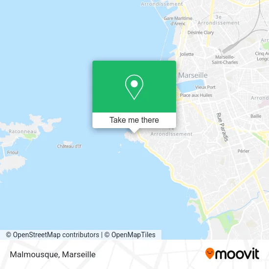 Malmousque map