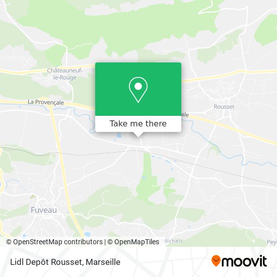 Lidl Depôt Rousset map