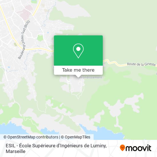 ESIL - École Supérieure d'Ingénieurs de Luminy map