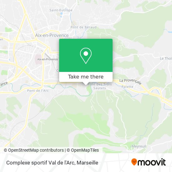 Complexe sportif Val de l'Arc map