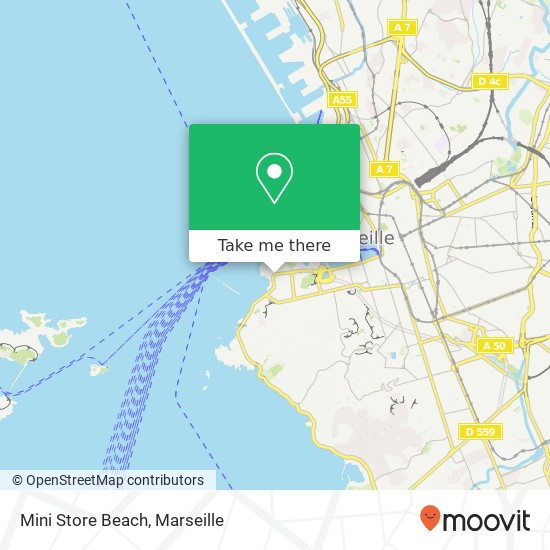 Mapa Mini Store Beach