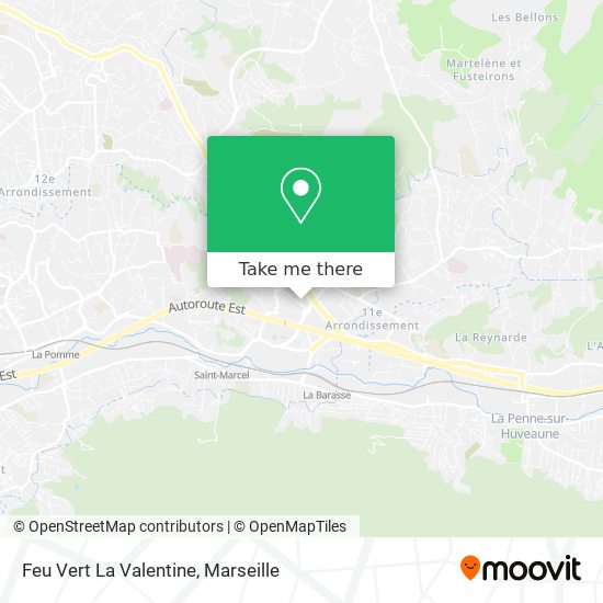 Feu Vert La Valentine map