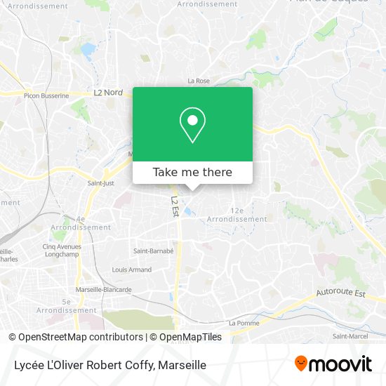 Lycée L'Oliver Robert Coffy map