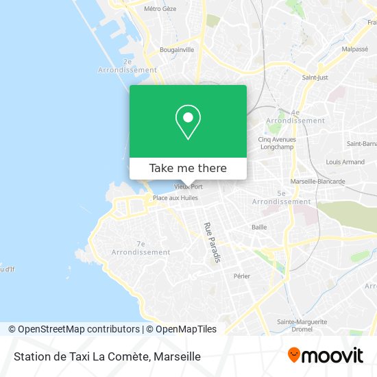Station de Taxi La Comète map