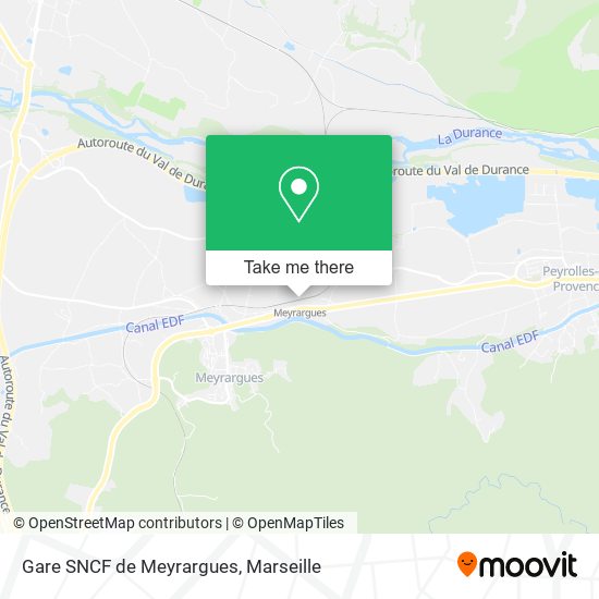 Gare SNCF de Meyrargues map