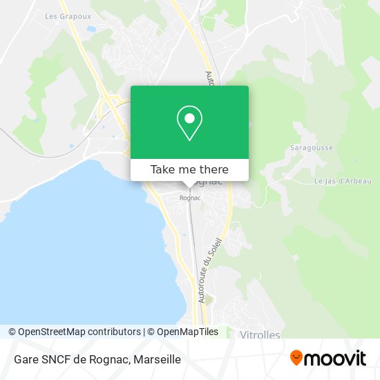 Gare SNCF de Rognac map