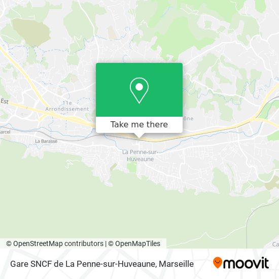 Gare SNCF de La Penne-sur-Huveaune map