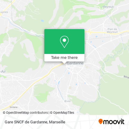 Gare SNCF de Gardanne map