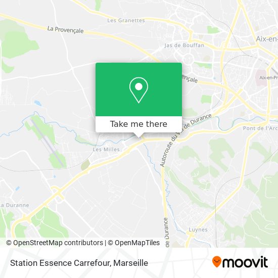 Station Essence Carrefour map