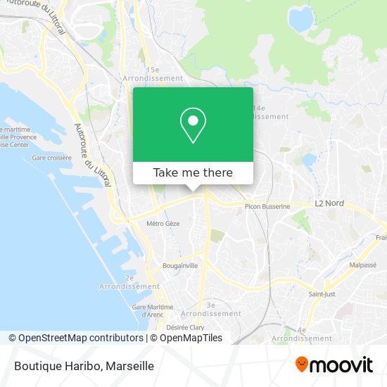 Boutique Haribo map