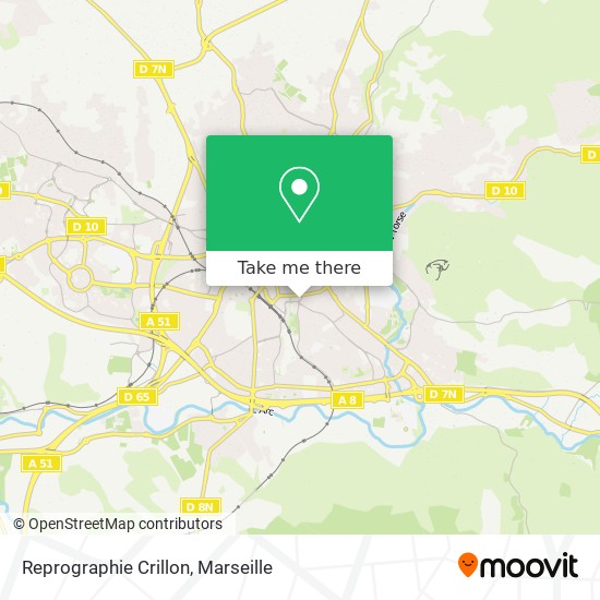 Reprographie Crillon map