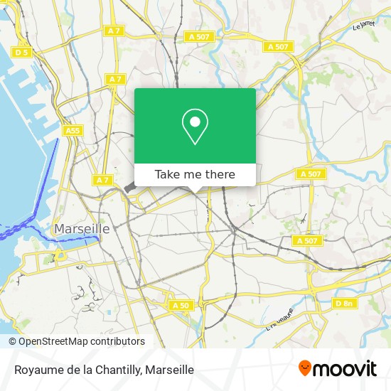 Royaume de la Chantilly map