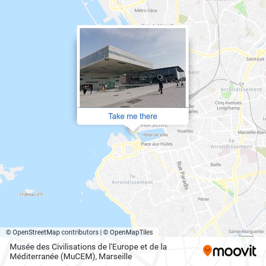 Musée des Civilisations de l'Europe et de la Méditerranée (MuCEM) map