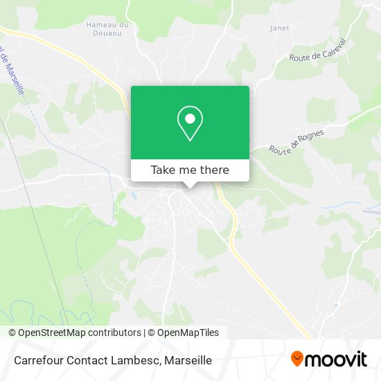Carrefour Contact Lambesc map