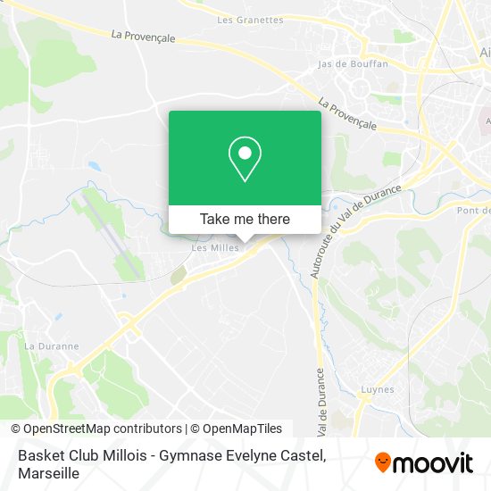 Basket Club Millois - Gymnase Evelyne Castel map