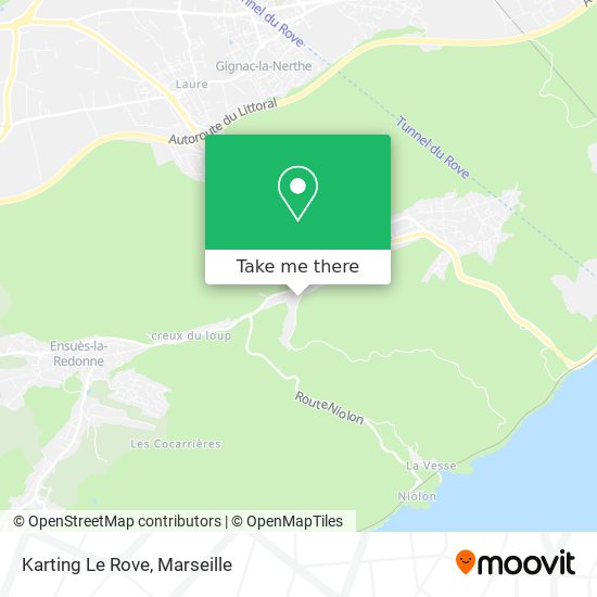 Karting Le Rove map