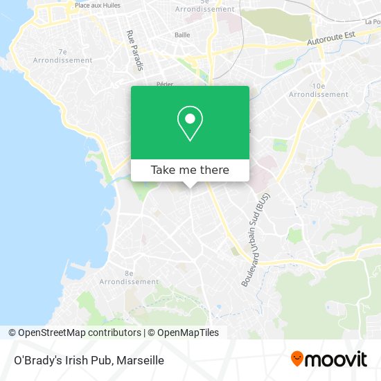 Mapa O'Brady's Irish Pub