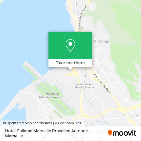 Hotel Pullman Marseille Provence Aeroport map