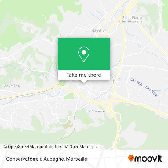 Conservatoire d'Aubagne map