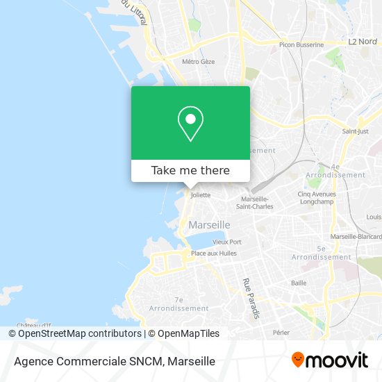 Agence Commerciale SNCM map