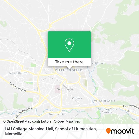 IAU College Manning Hall, School of Humanities map