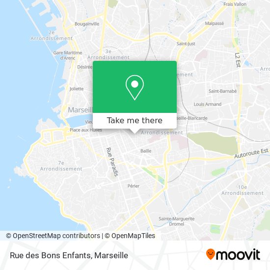 Rue des Bons Enfants map
