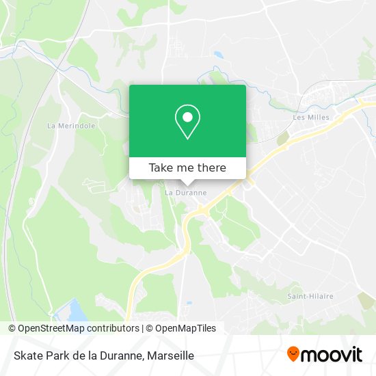Skate Park de la Duranne map