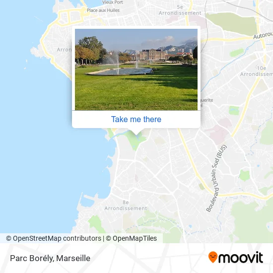 Mapa Parc Borély