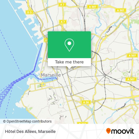 Hôtel Des Allées map