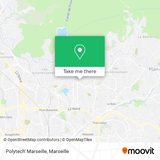 Polytech' Marseille map