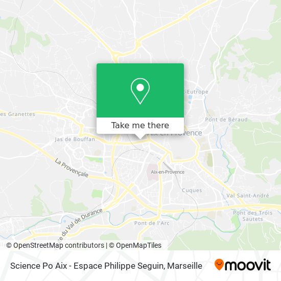 Science Po Aix - Espace Philippe Seguin map