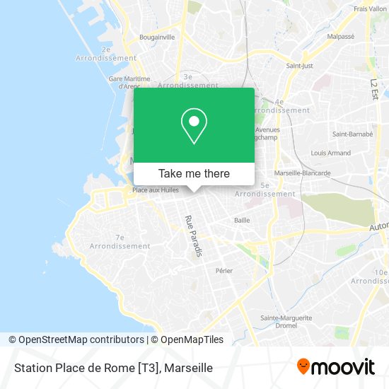 Station Place de Rome [T3] map