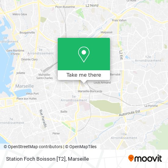 Station Foch Boisson [T2] map