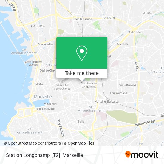 Mapa Station Longchamp [T2]