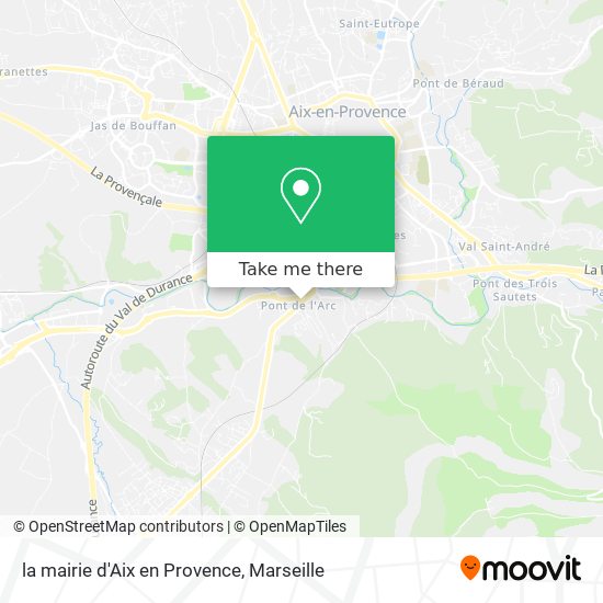 Mapa la mairie d'Aix en Provence