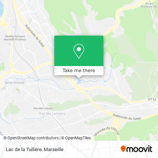 Lac de la Tuilière map