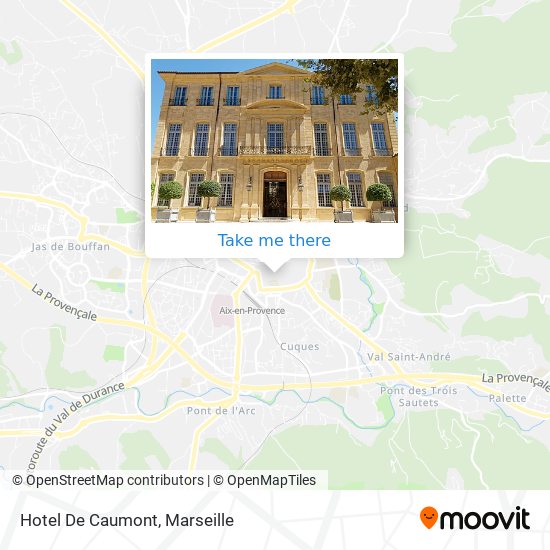 Mapa Hotel De Caumont