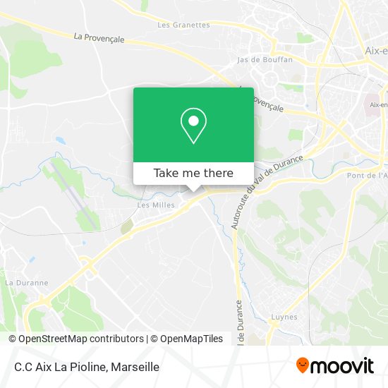 C.C Aix La Pioline map